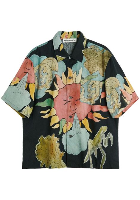 Black solar power  graphic-print shirt Our legacy - men